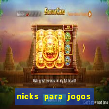 nicks para jogos de tiro